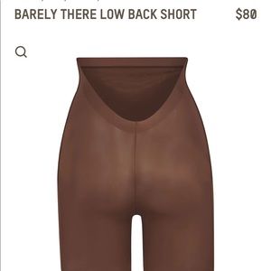 SKIMS BARELY THERE LOW BACK SHORT
